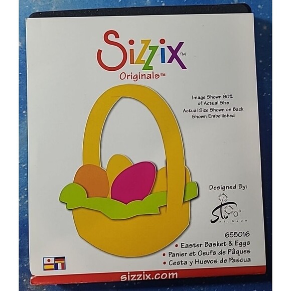 Easter Basket & Eggs Sizzix Originals Die 655016 - Picture 1 of 2
